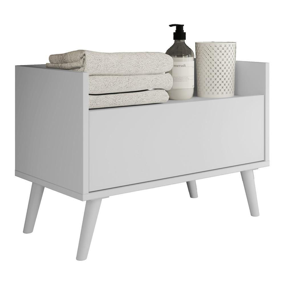 Gabinete Armário Banheiro 80Cm Multimóveis V5000 Branco