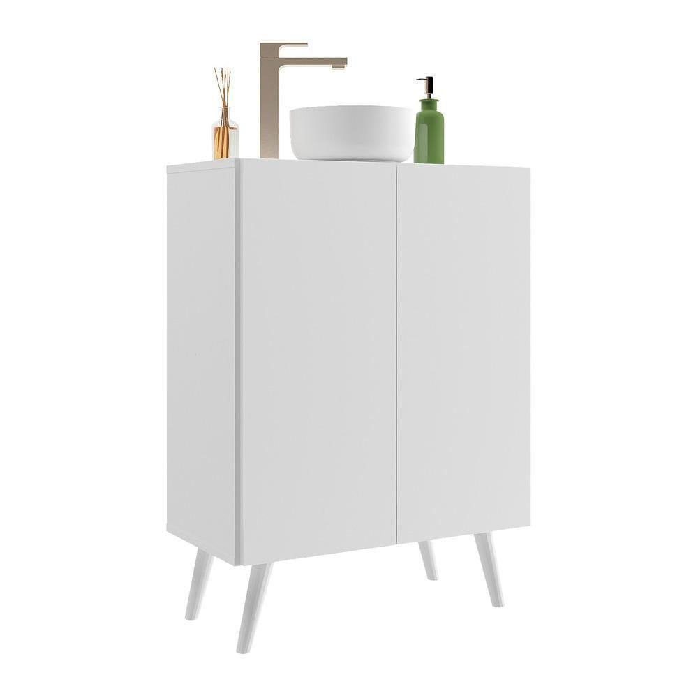 Gabinete Banheiro 2 Portas 63Cm Multimóveis V5006 Branco