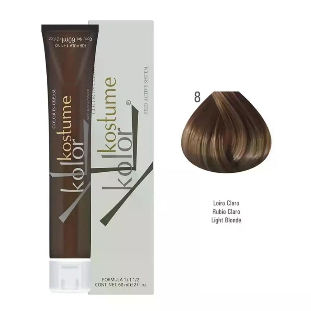 Coloração 08 Loiro Claro Kostume Kolor 60Ml