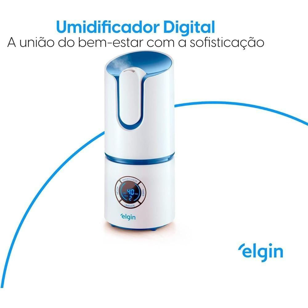 Umidificador De Ar Digital 2,5 Litros Bivolt Elgin