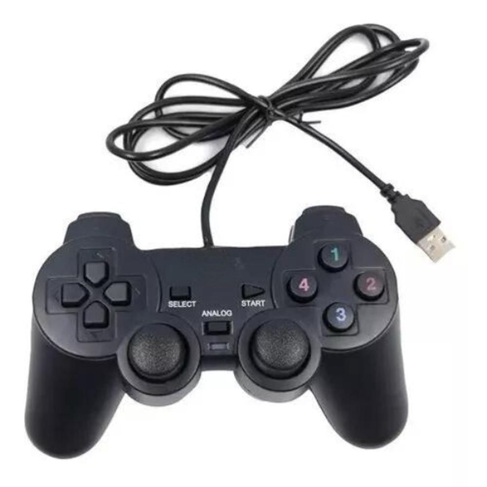 Controle Usb Para Pc Computador Notebook Joystick Dualshock Analógico