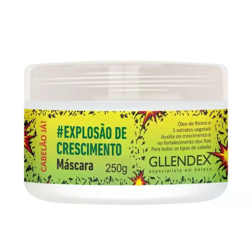 Máscara Cabelão Já Explosão de Crescimento Gllendex 250G