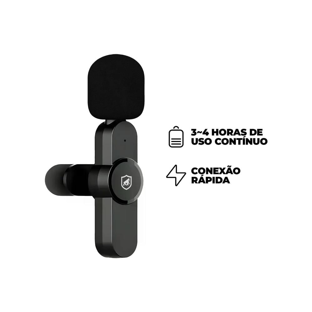 Microfone de Lapela Flex - Tipo C - Gshield