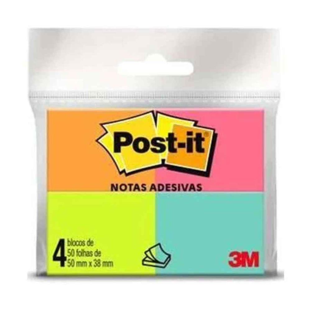 Post-it Novas Cores 38x50 3m C/04