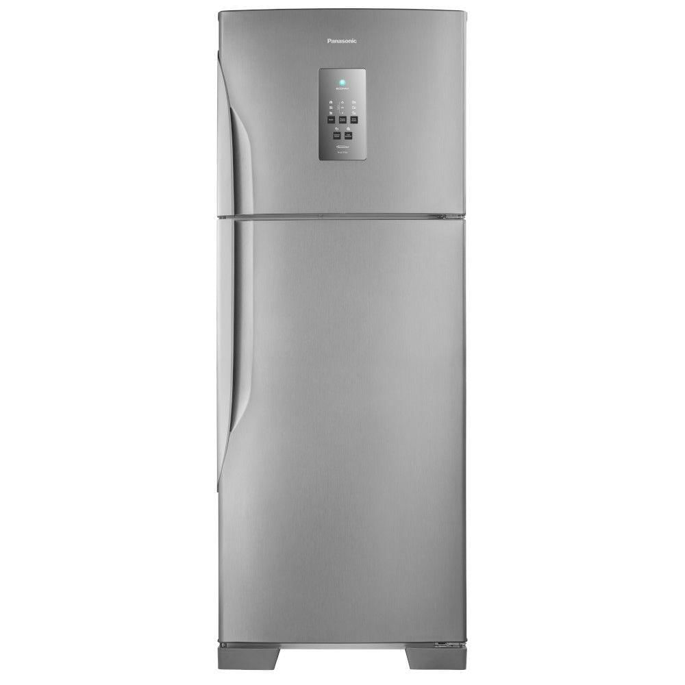 Refrigerador Panasonic BT55 Top Freezer 2 Portas Frost Free 483 Litros Aço Escovado 127V NR-BT55PV2XA