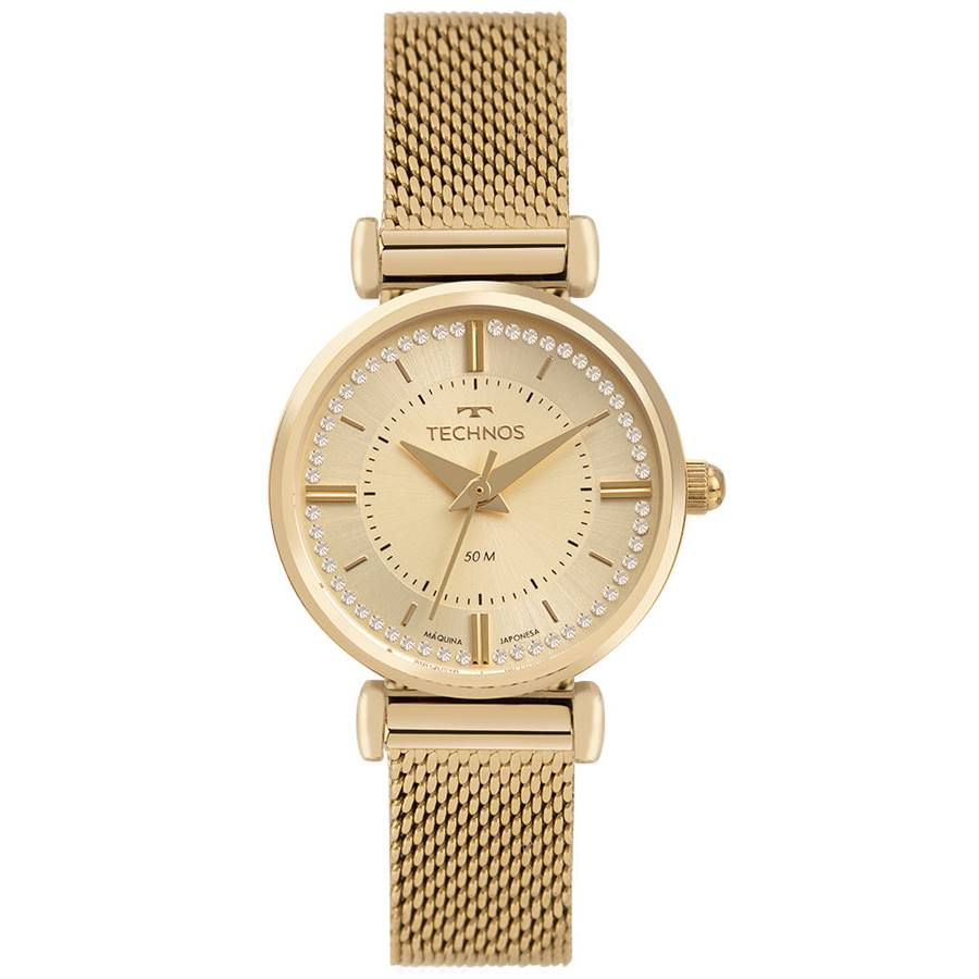 Relógio Technos Feminino Ref: 2035mxu/1d Elegance Mini Dourado