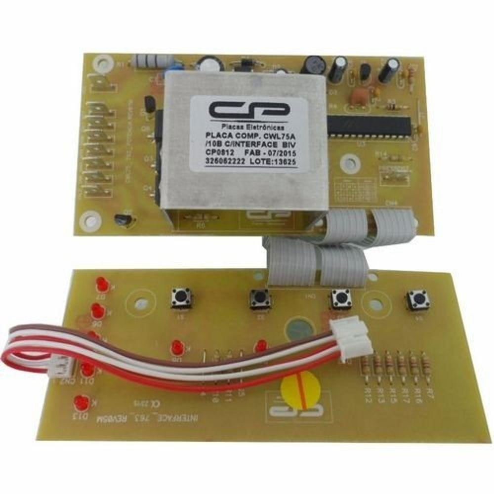 Placa Potencia Compatível C/ Interface Brastemp -consul Cwl75a/10b Biv Cp0812 - W10446925- W10446927