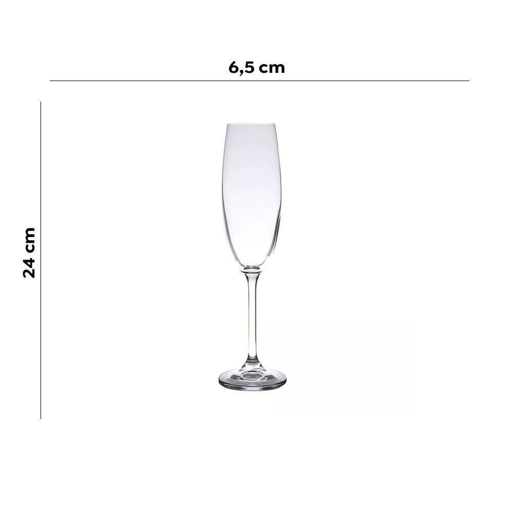 Jogo 2 Taças Cristal Para Champagne Gastro-colibri 220ml