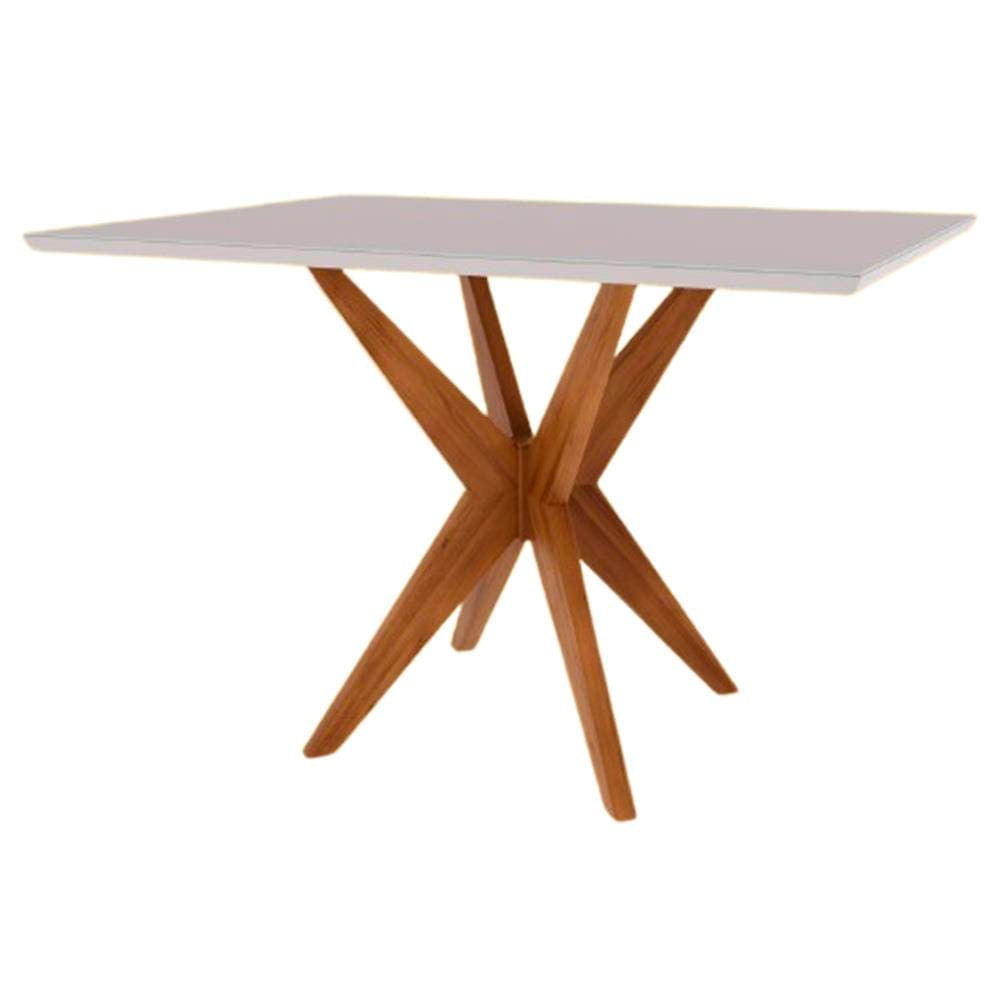 Mesa de Jantar Nesher Rainha com 4 Cadeiras Off White