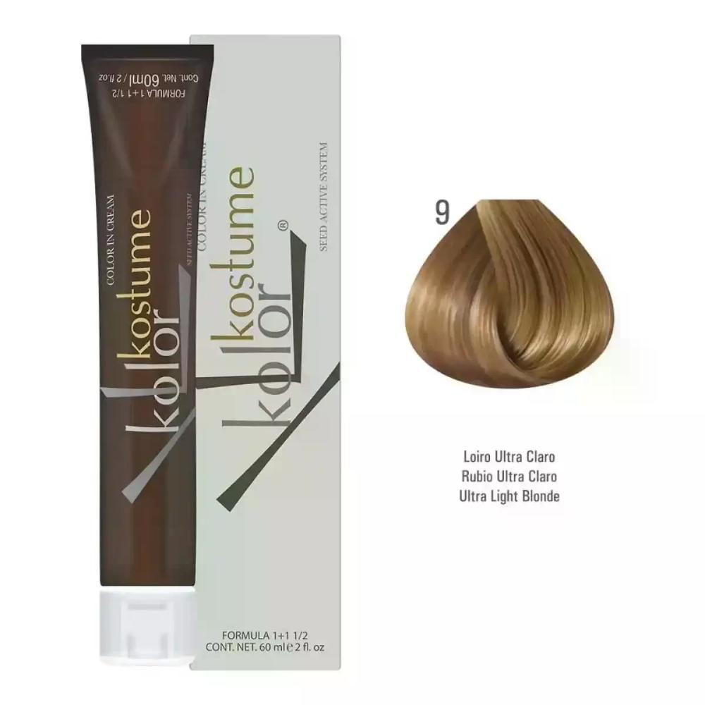 Coloração 09 Loiro Ultra Claro Kostume Kolor 60Ml