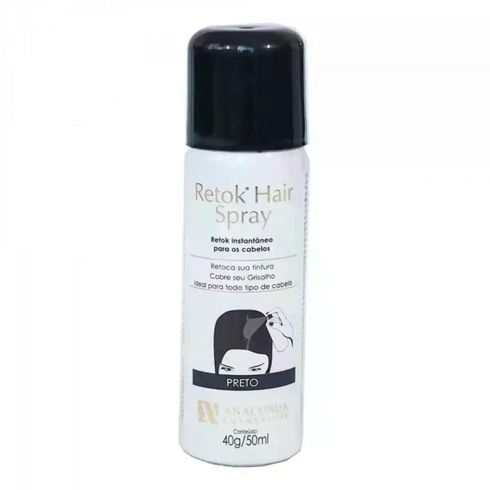 Retok Hair Spray Preto Anaconda 50Ml