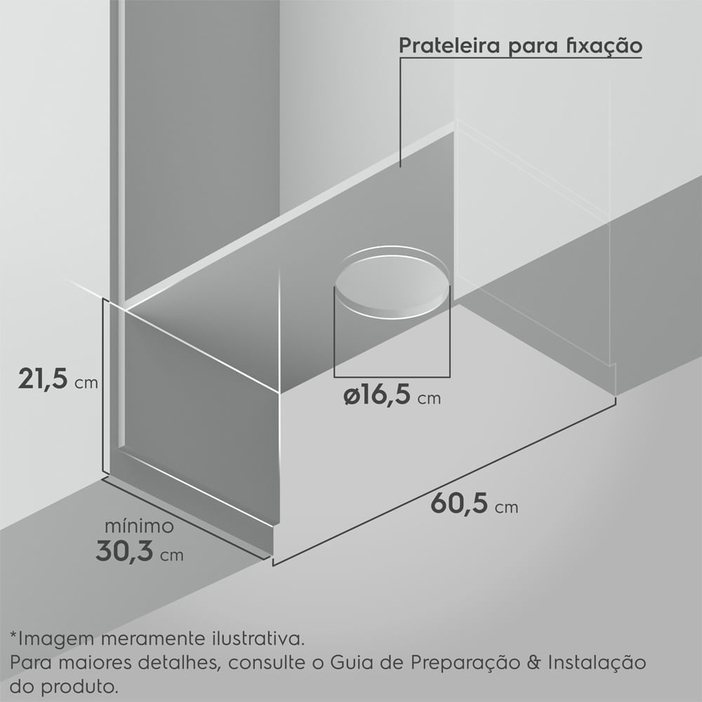 Depurador de Ar Electrolux 60cm Retrátil Preto Efficient com Luz de Led (DE6RP) 220V