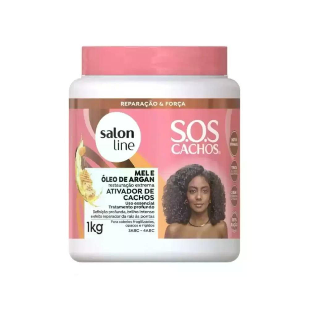 Ativador de Cachos Sos Cachos Mel e Óleo de Argan 1kg