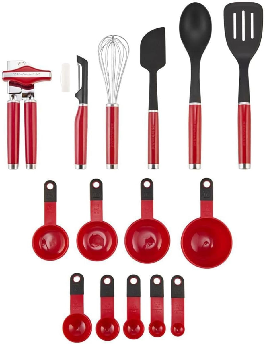 CONJUNTO KITCHENAID 15 PEÇAS PARA COZINHA VERMELHO KO447BXERI