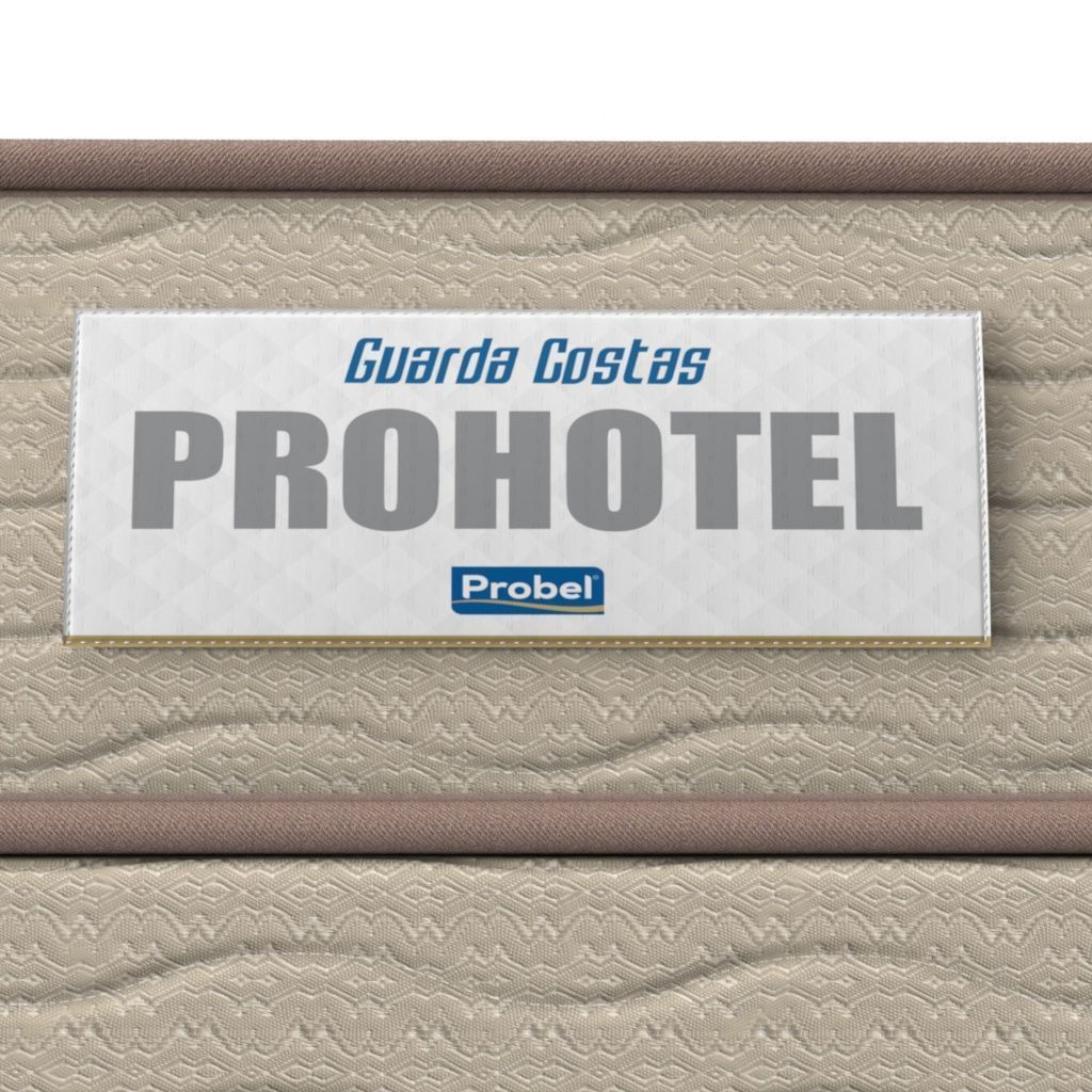 Colchão Solteiro Espuma D33 Prohotel Probel 17cm Bege/Bege (88x188x17cm)