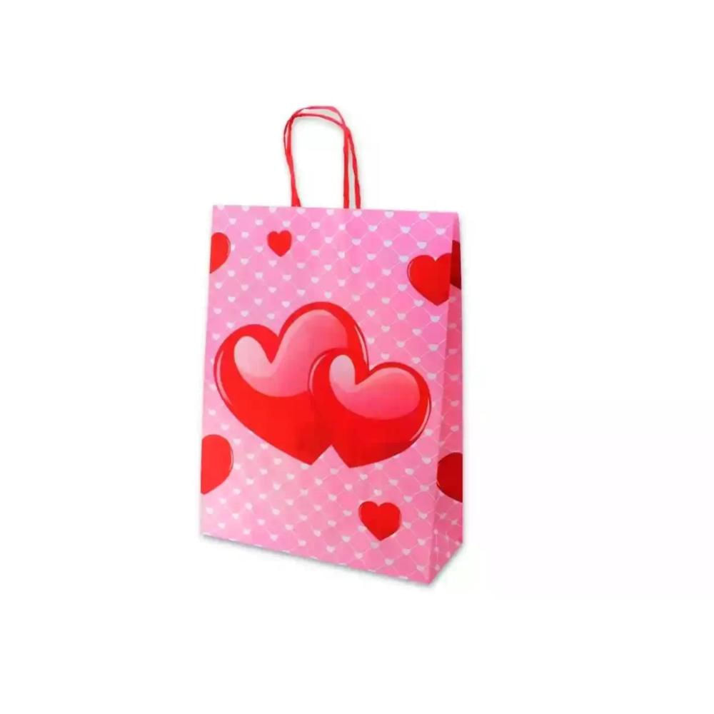 Sacola para Presente Branco Love 23,5X10,0X31,5 Kraft