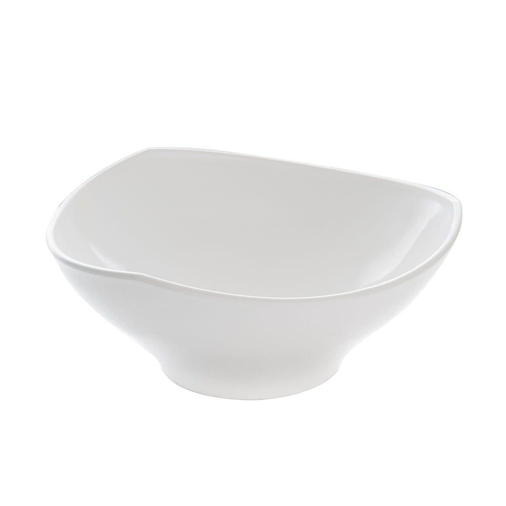 Bowl Flowers 1,5l Branco Em Policarbonato Linha Profissional Cook Vem