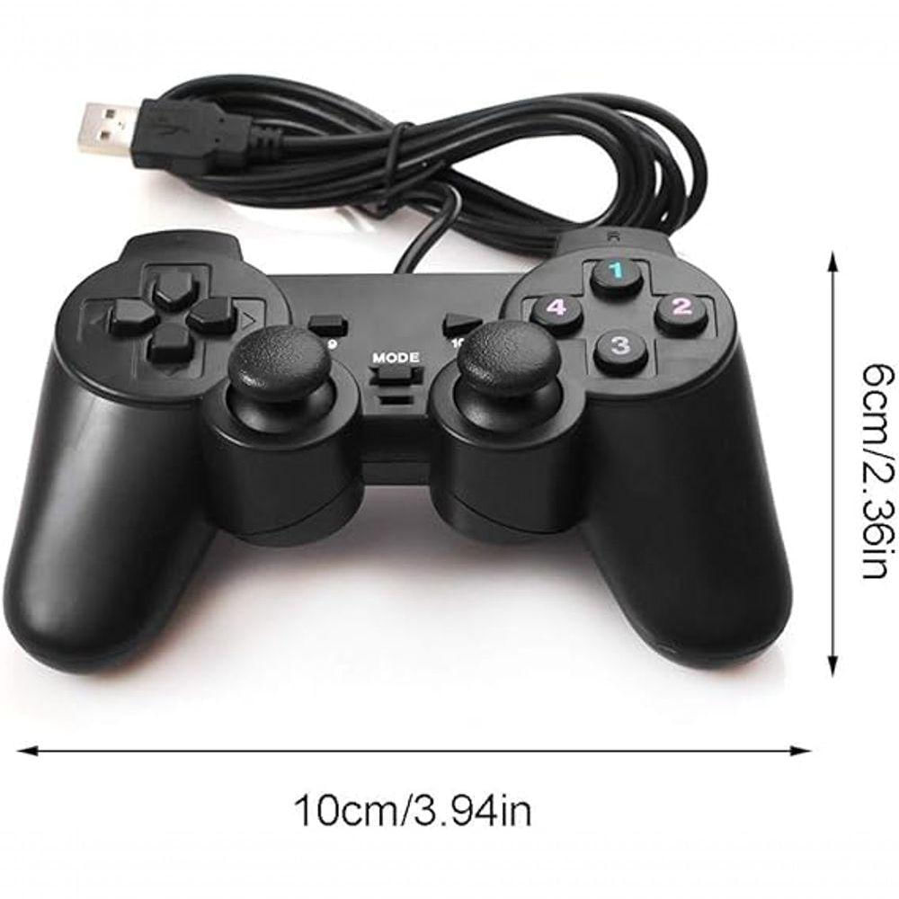 Controle Joystick Dualshock Para Pc Games Usb Entrada Usb
