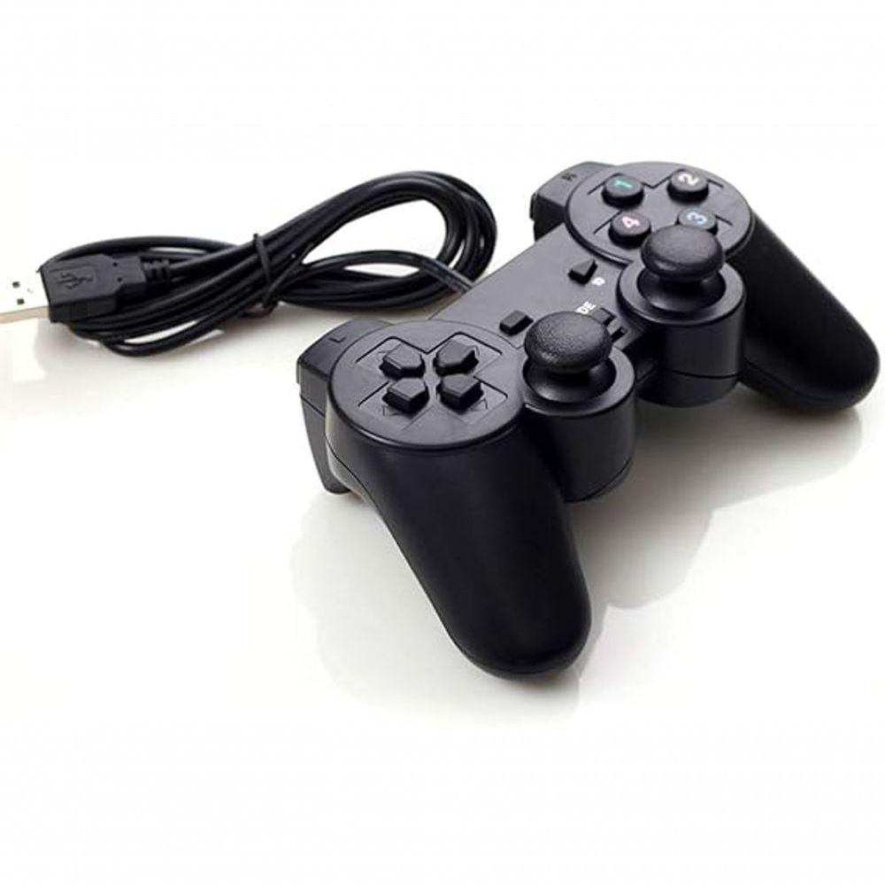 Controle Joystick Dualshock Para Pc Games Usb Entrada Usb