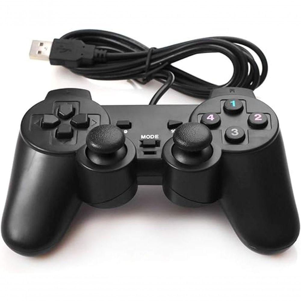 Controle Joystick Dualshock Para Pc Games Usb Entrada Usb