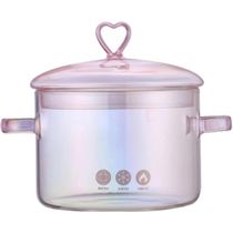 Panela Caçarola de Vidro Coração 1,5 Litros