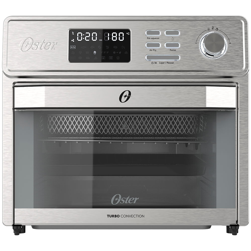 Forno Elétrico Oster Multifunção com Air Fryer 25L 10x1 Inox 110V OFOR250-127