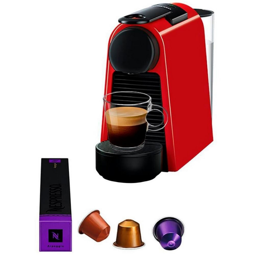 Máquina de Café Nespresso Essenza Mini D30 com Kit Boas Vindas Vermelho / 110V