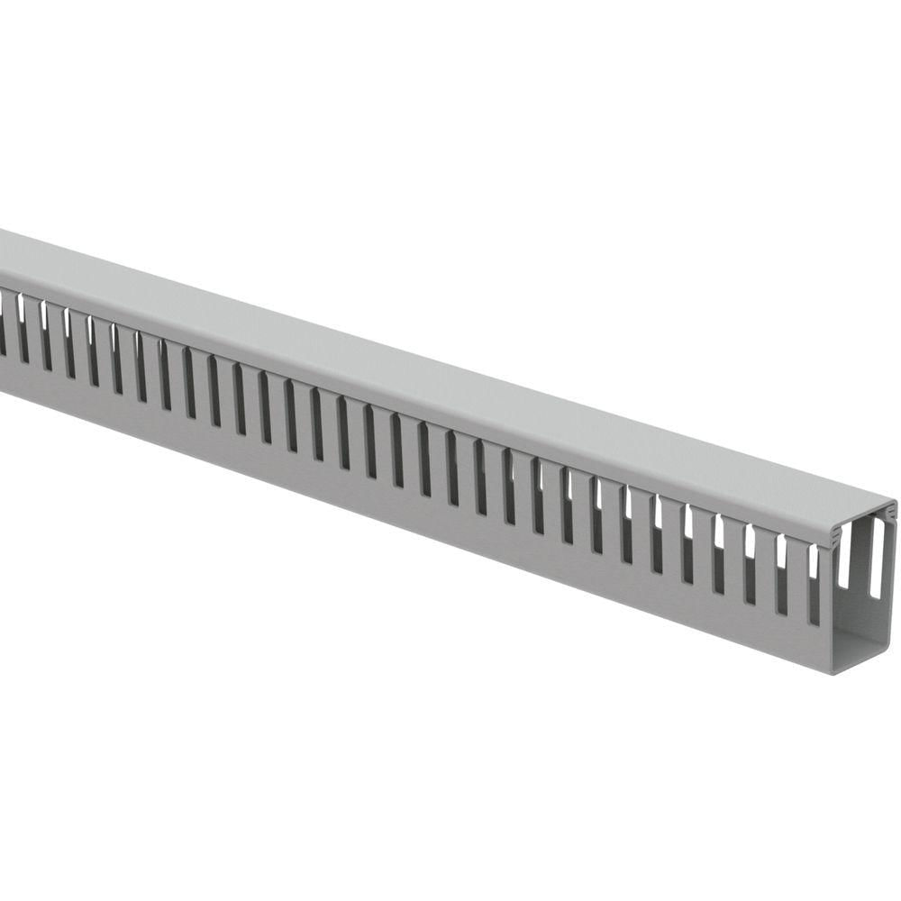 Canaleta para Painel Aberta 30x50x2000 mm Tramontina Cinza