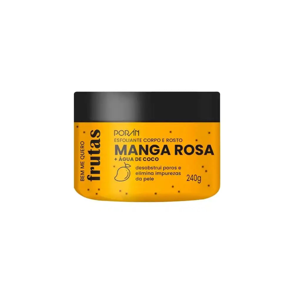 Creme Esfoliante Corpo&Rosto Manga Rosa Poran 240G