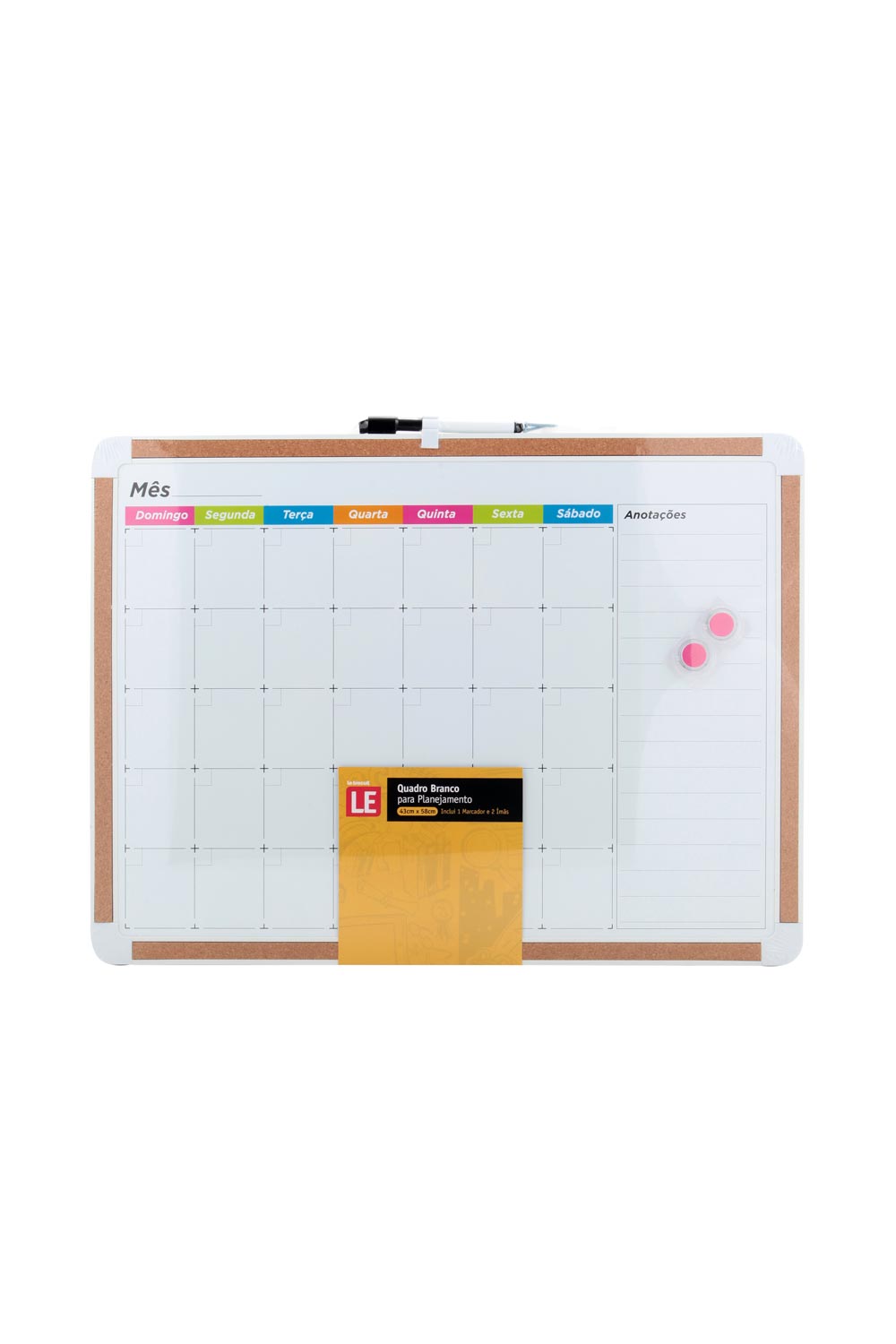 Quadro de escrever,mewmewcat Quadro de planejamento magnético  mensal/semanal/em branco para geladeira, calendário 40 * 30 cm