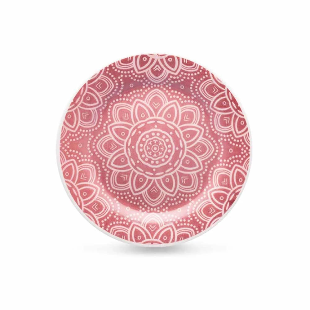 Prato de Sobremesa Le Mandala Rosa 19cm