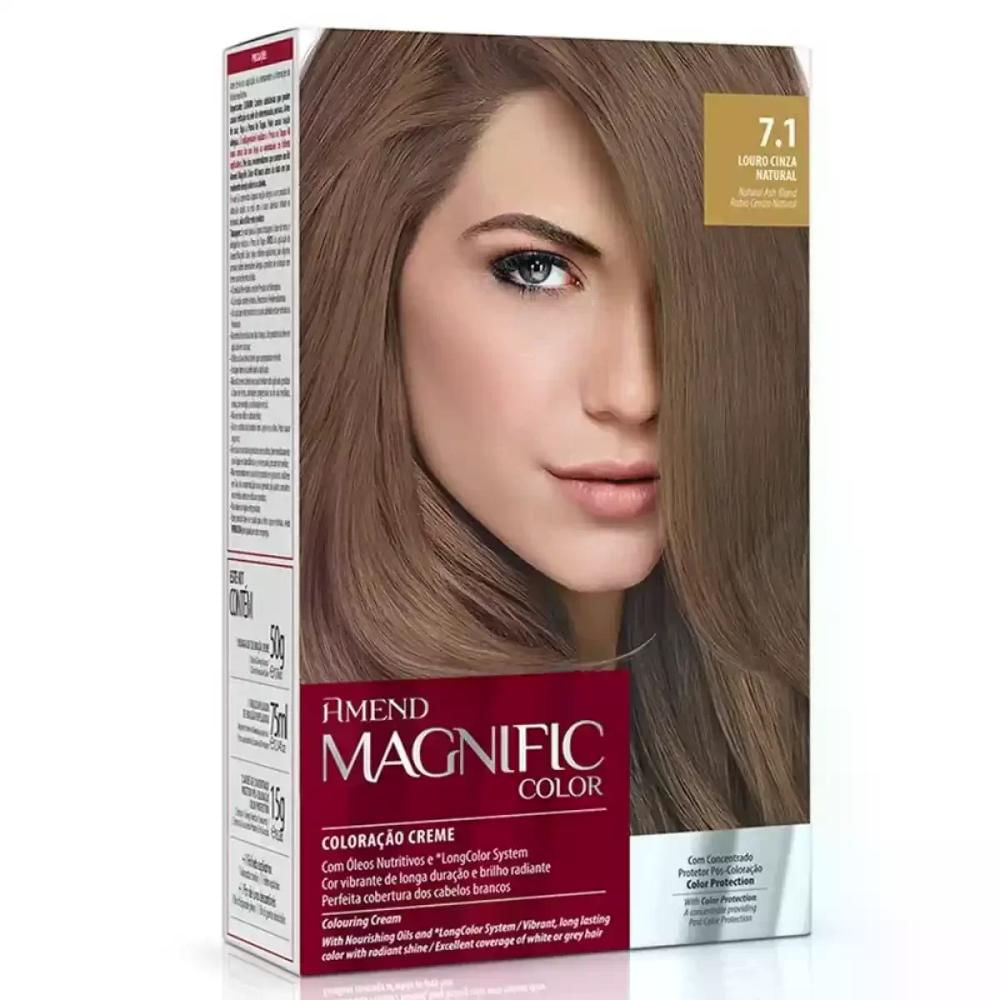 Coloração Magnific 7.1  Loiro Cinza Natural Amend