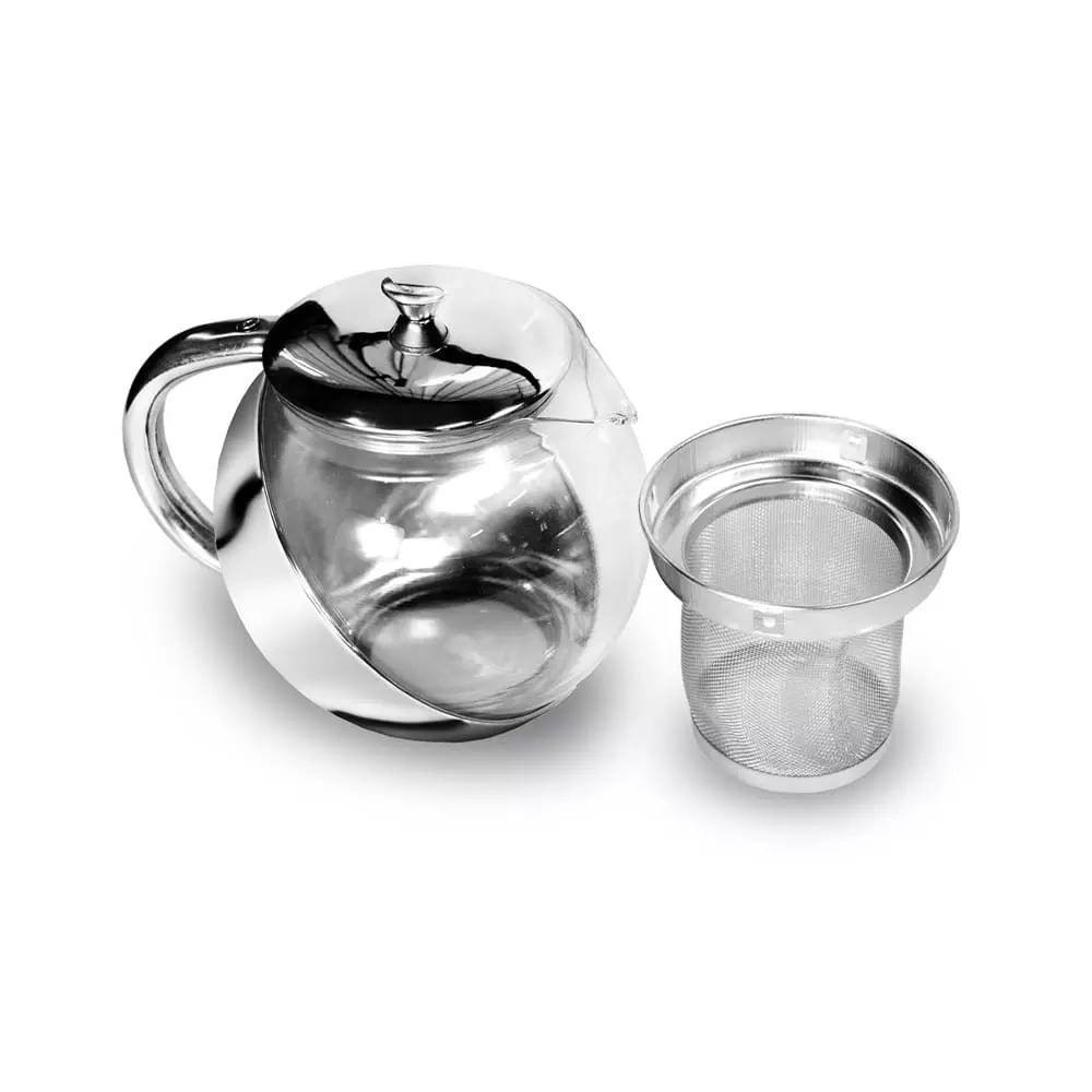 Bule de Chá Kehome em Vidro e Aço Inox com Infusor 700ml