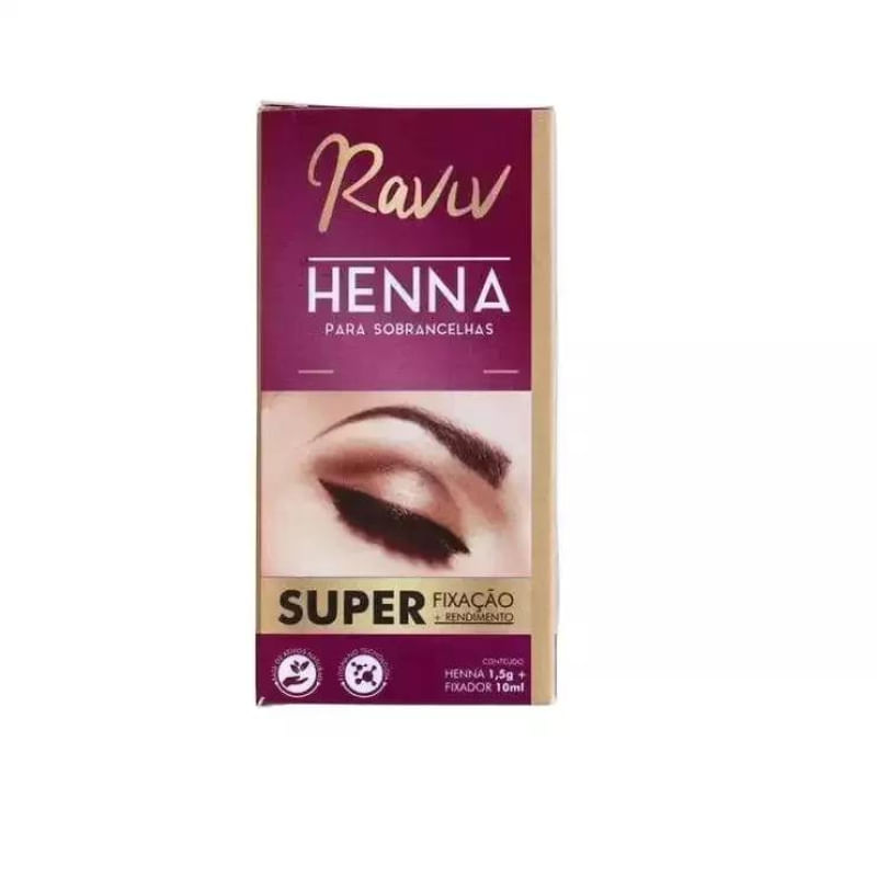 Tinta Henna Raviv Preto + Fixação  1,5G