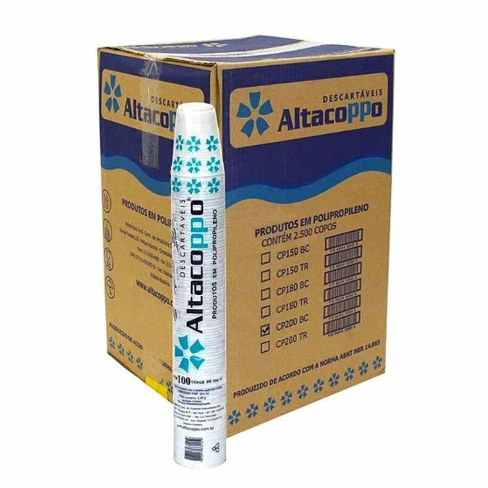 Copo P-agua 200 Ml Branco Alltacoppo C-100