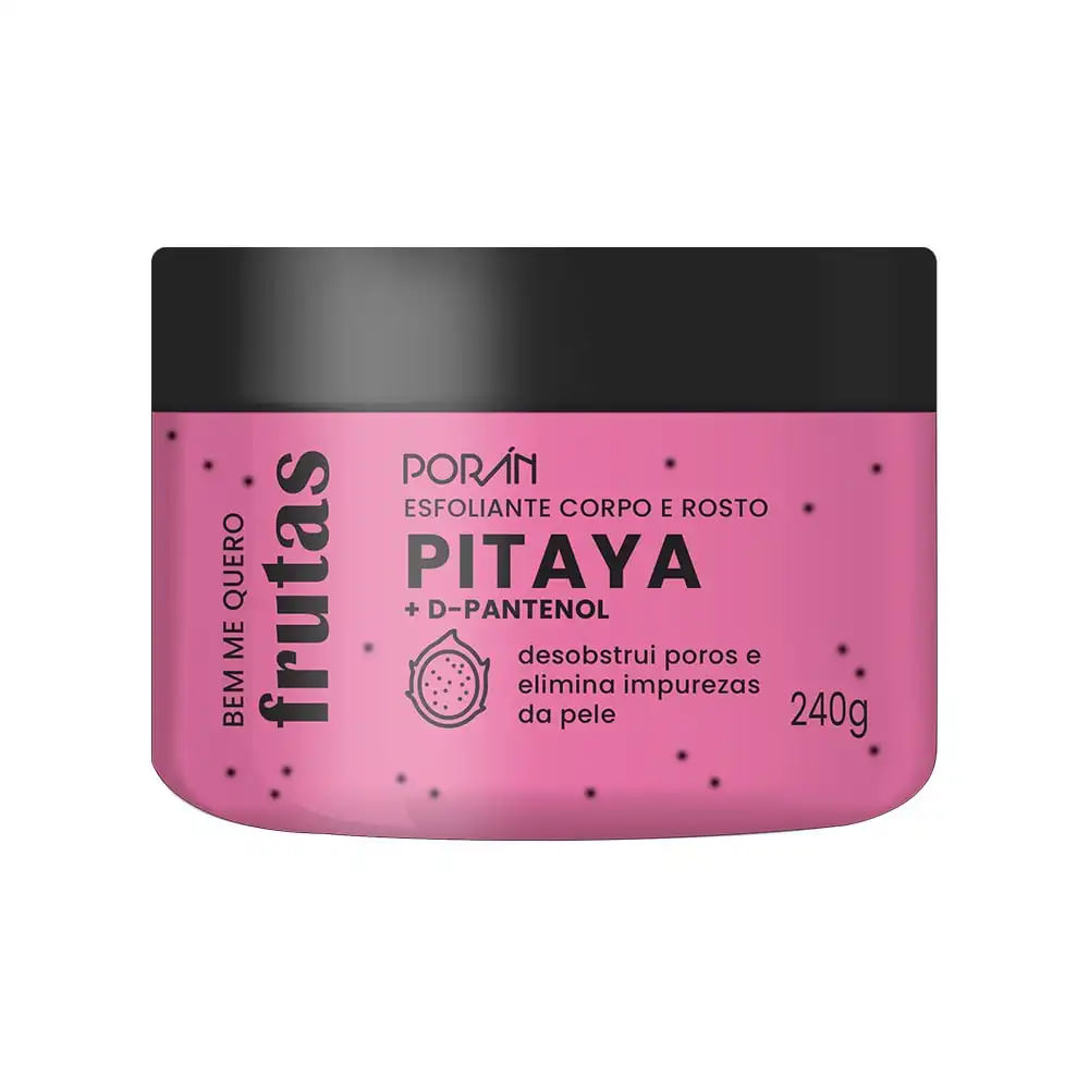 Creme Esfoliante Corpo&Rosto Pitaya Poran 240G