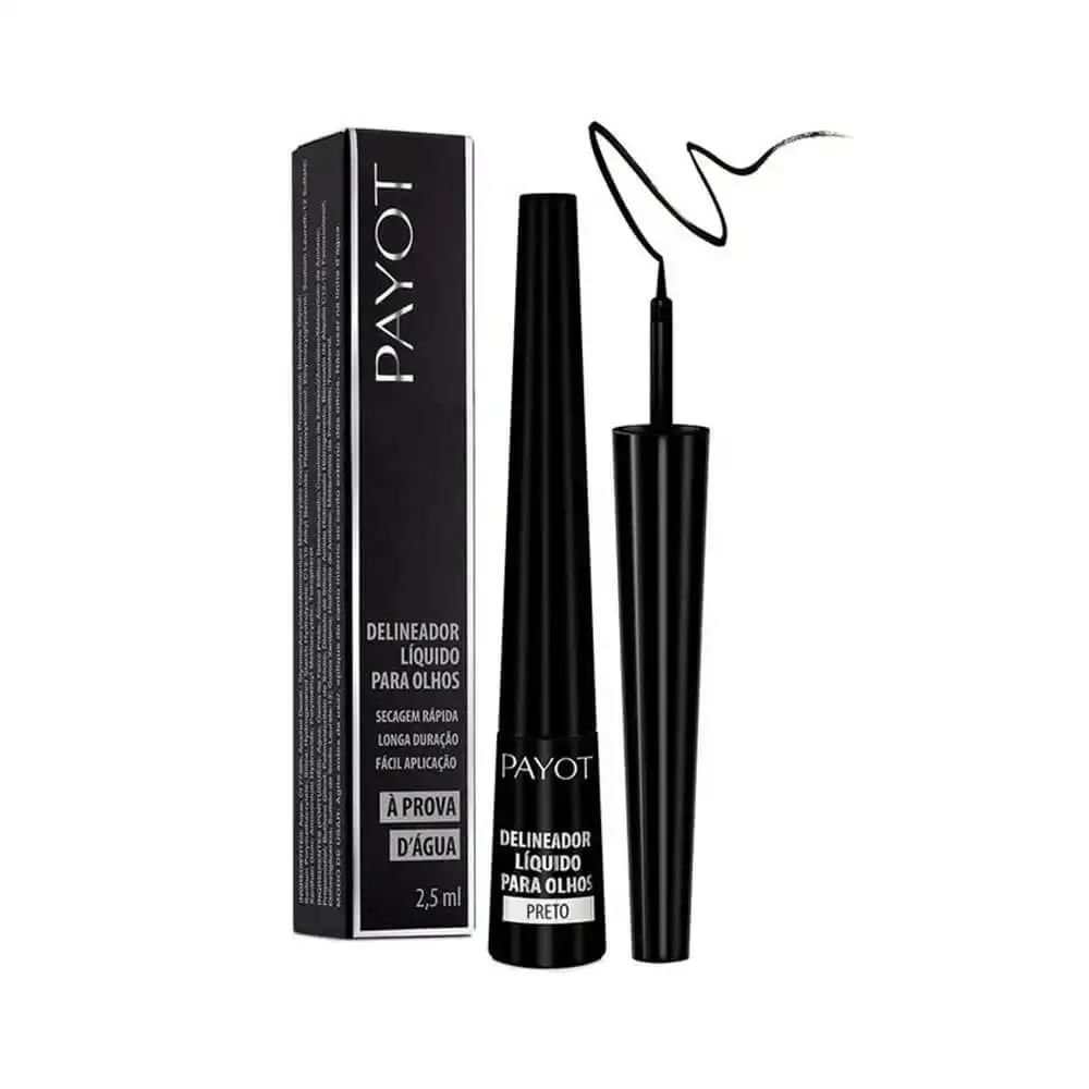 Delineador Líquido À Prova D'ÁGUA Preto Payot 2,5ML