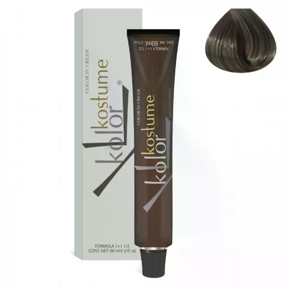 Coloração Kostume Kolor 7.1 Loiro Médio Cinza 60Ml
