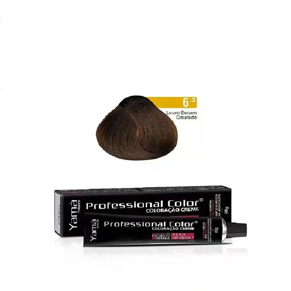 Coloração Nano Infusion Louro Escuro Dourado 6.3 Yamá 60G