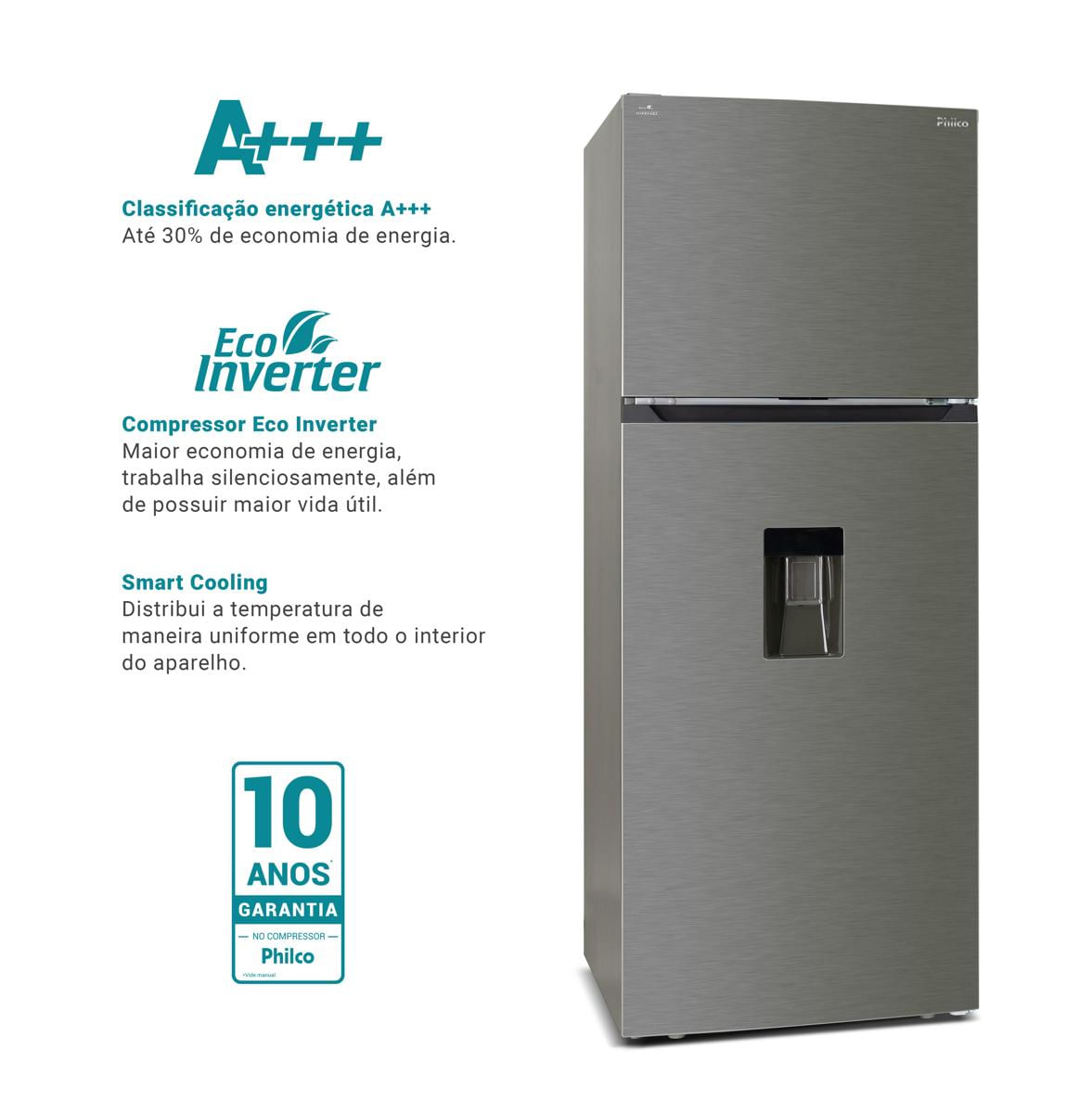 Refrigerador/Geladeira Philco 413L Top Mounted PRF501TI 127V