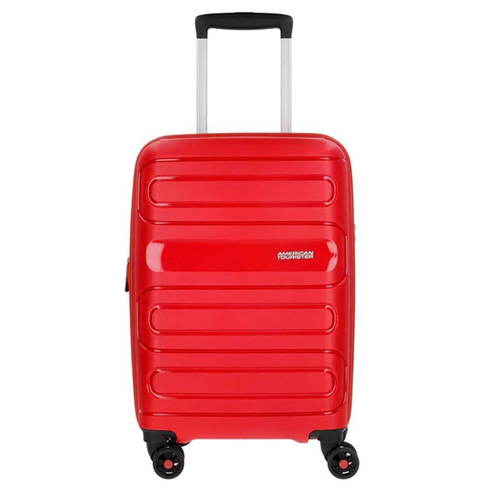 Mala De Bordo Expansível Em Polipropileno American Tourister By Samsonite Sunside Tsa Vermelho P