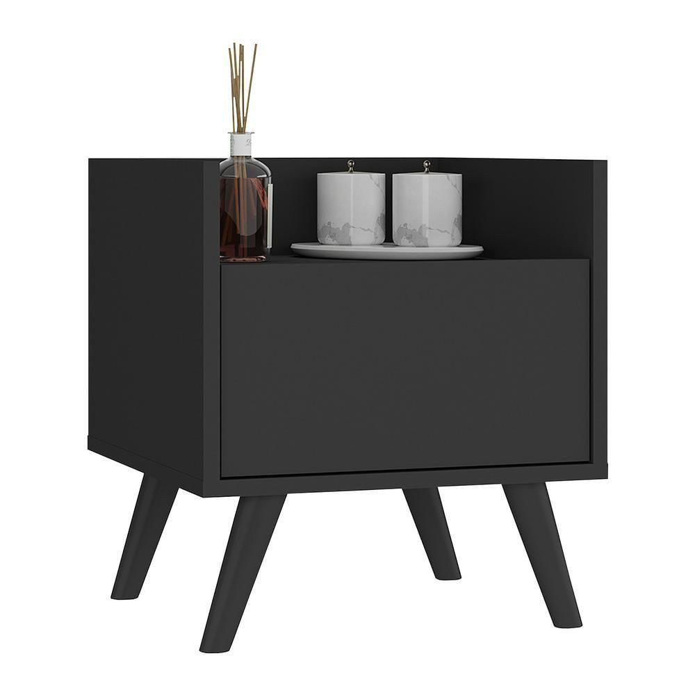 Gabinete Armário Banheiro 40Cm Retrô Multimóveis V5037 Preto
