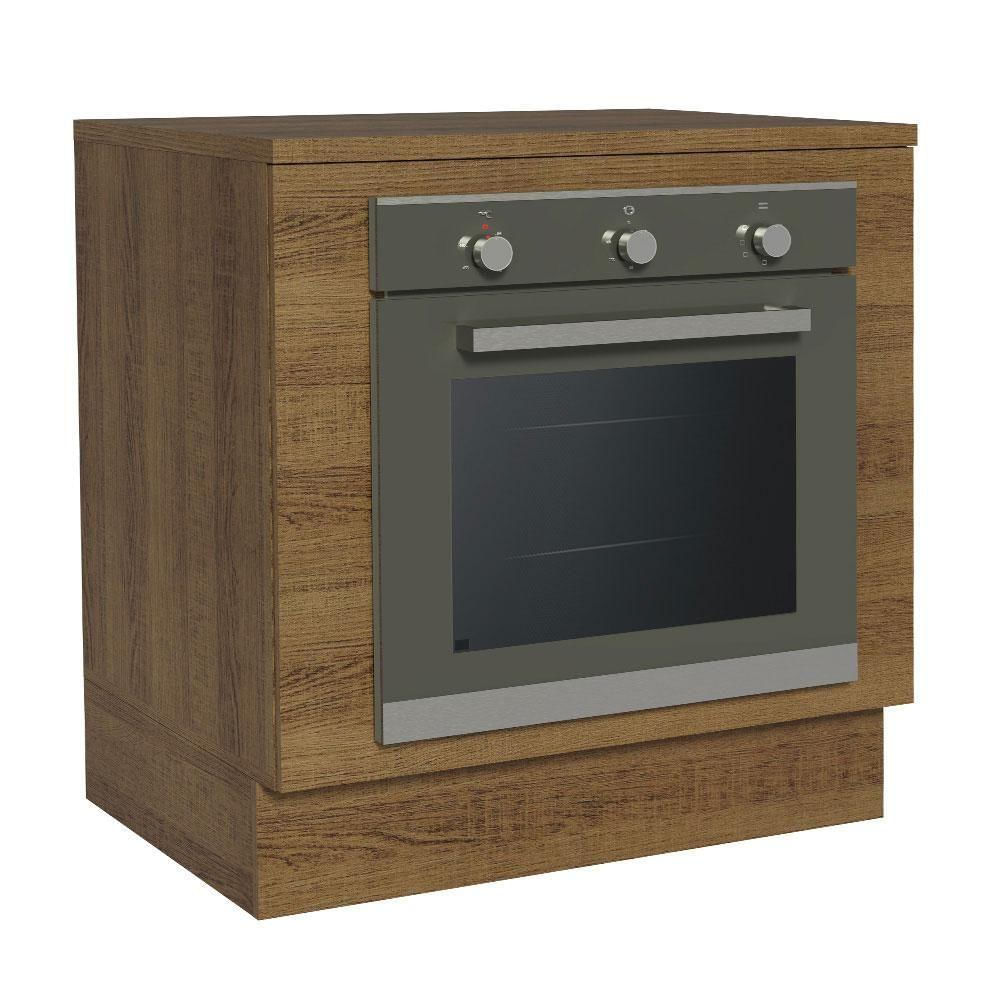 Balcão Para Forno 80 X 60 Cm Com Tampo Rustic