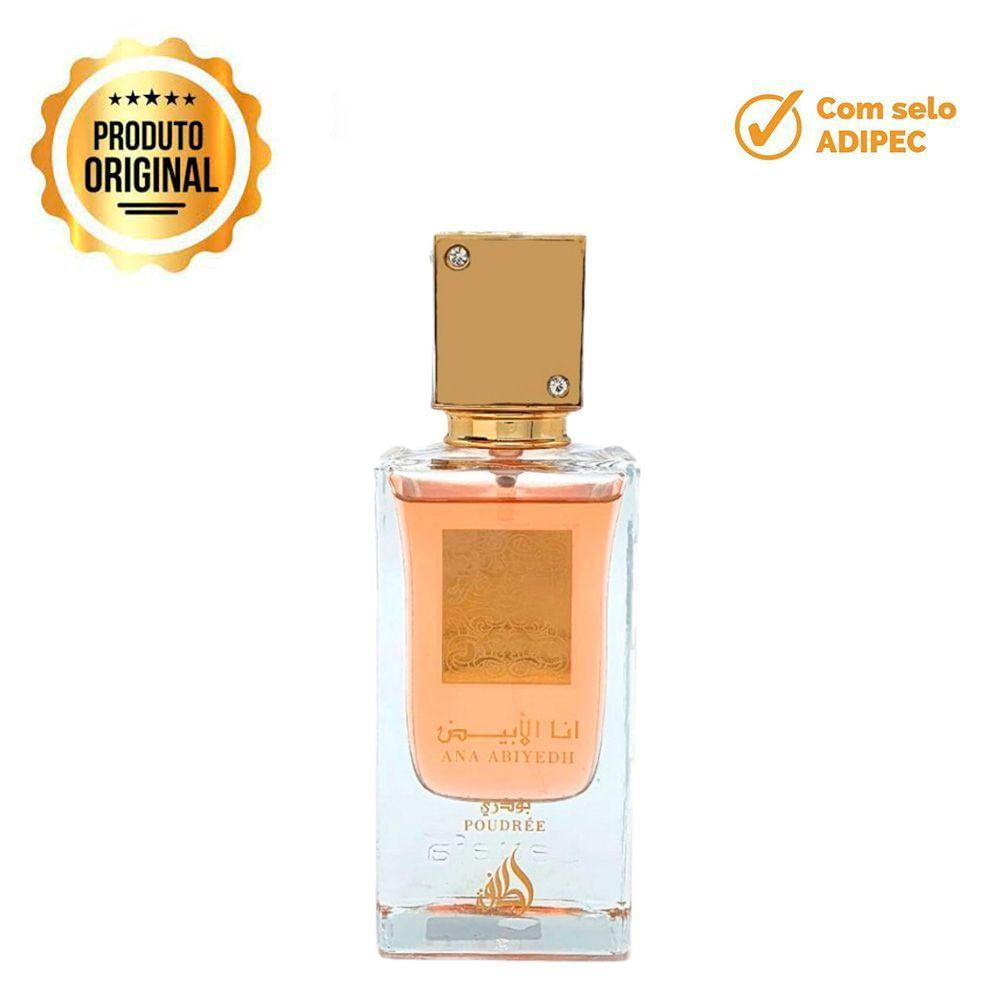 Ana Abyedh Poudree Lattafa Eau De Parfum 60ml Unissex