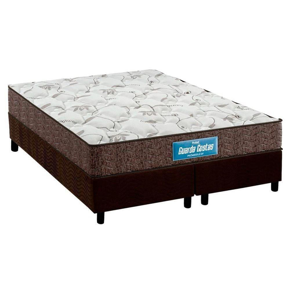 Cama Box Queen: Colchão Ortopédico Probel D28/Ep Guarda Costas Prómiddle + Base Brown(158X198)