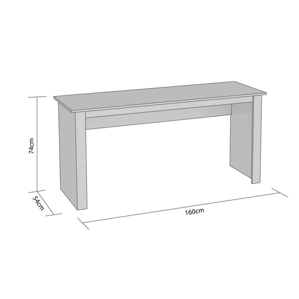 Mesa de Escritório Badesh Branca