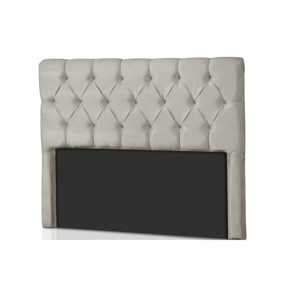 Cabeceira Cama Box Estofada Queen Prodormir Califórnia Suede Bege - Probel