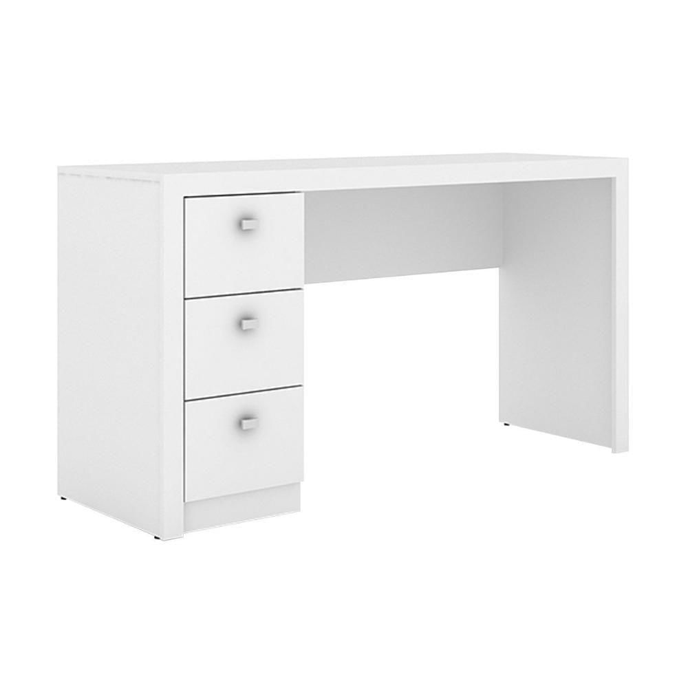 Mesa De Computador Me4102 C/ 3 Gavetas Branco - Tecno Mobili