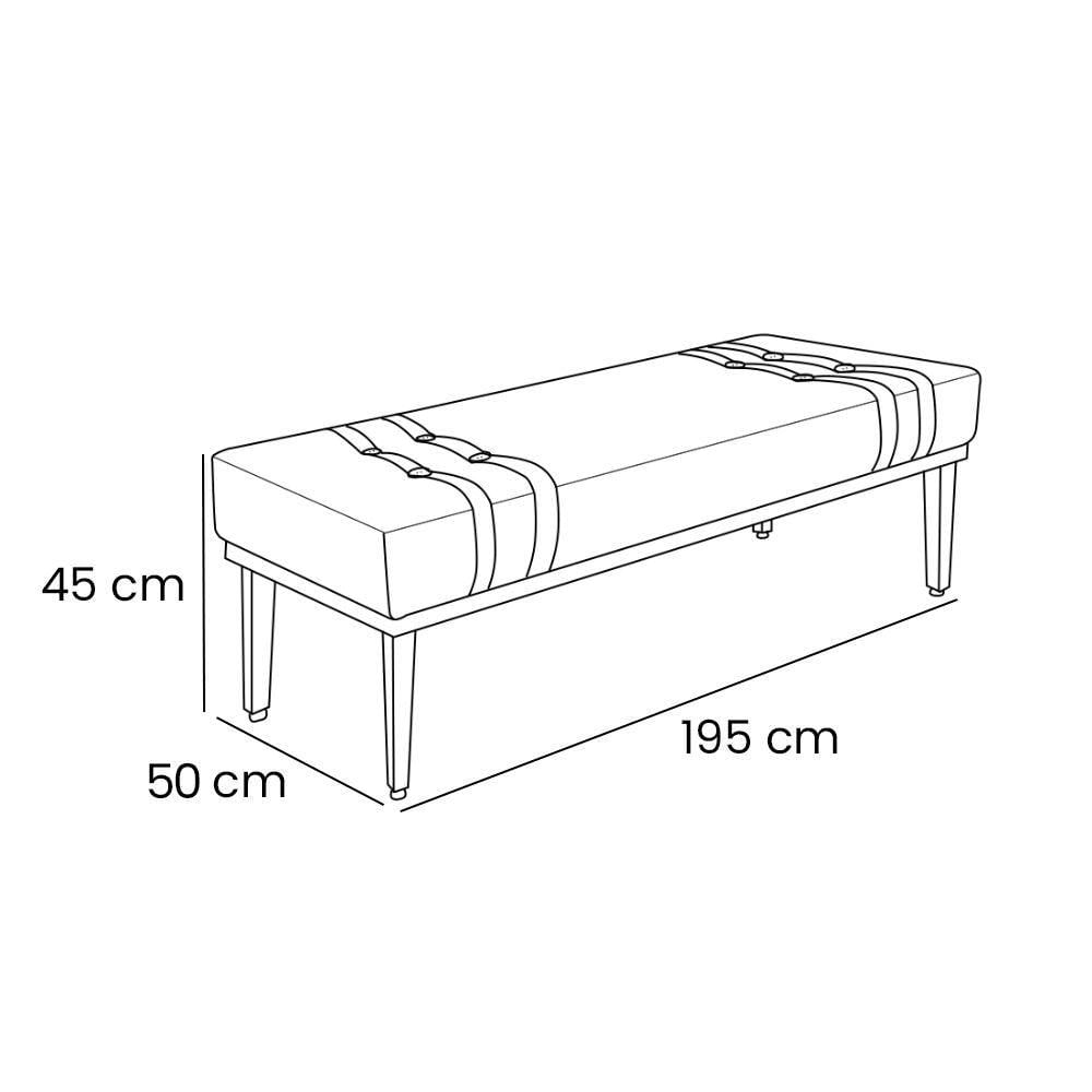 Kit Cabeceira E Calçadeira Recamier King 1,95M Uva -