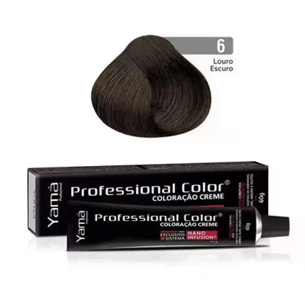 Coloração 6.0 Louro Escuro Yamá Profissional -  60G